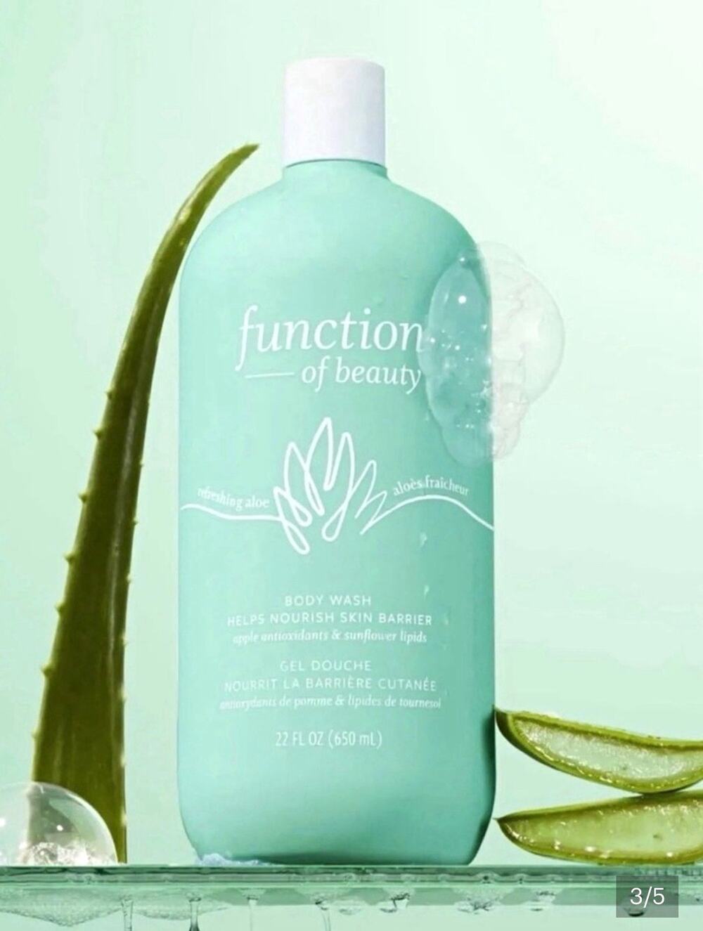 Function of Beauty Refreshing Aloe Nourishing Liquid Body Wash 22 fl oz